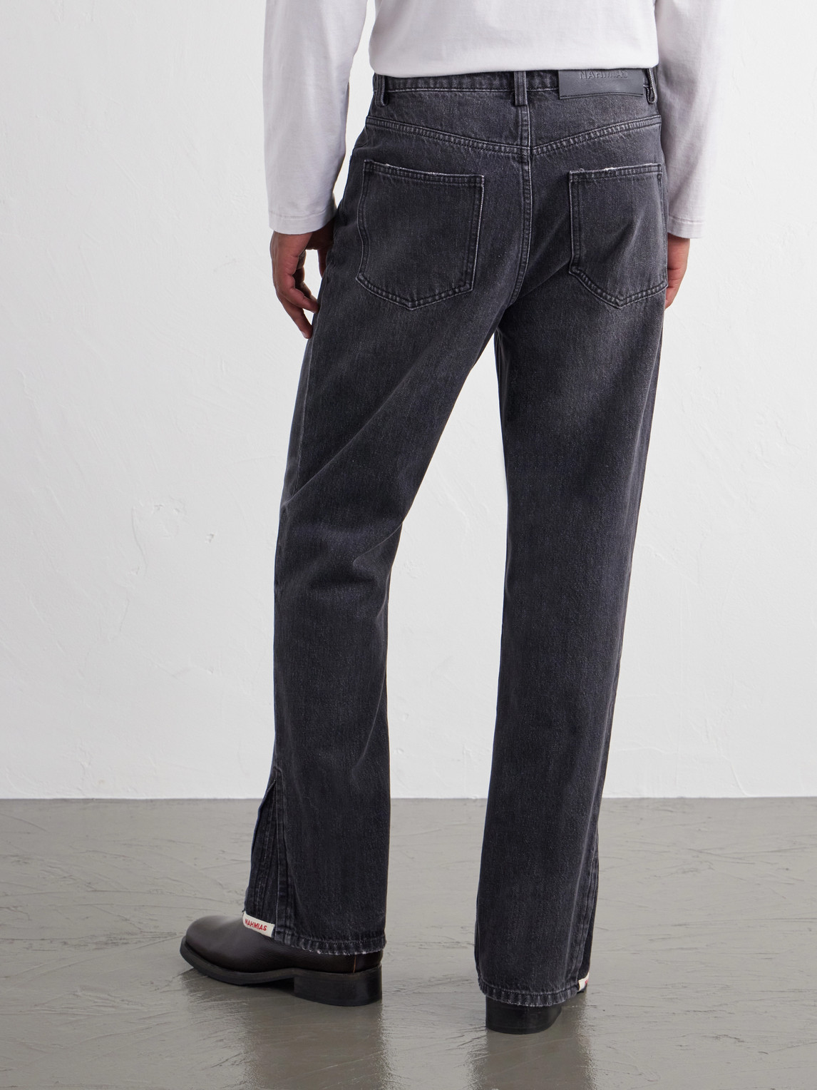 Straight-Leg Cotton-Blend Jeans