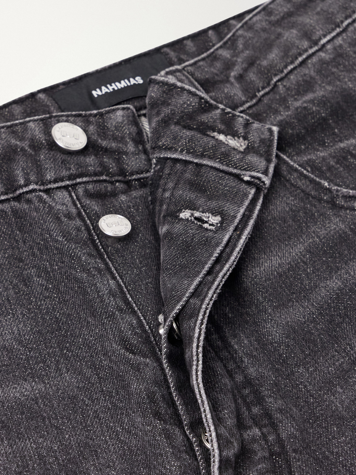 Straight-Leg Cotton-Blend Jeans