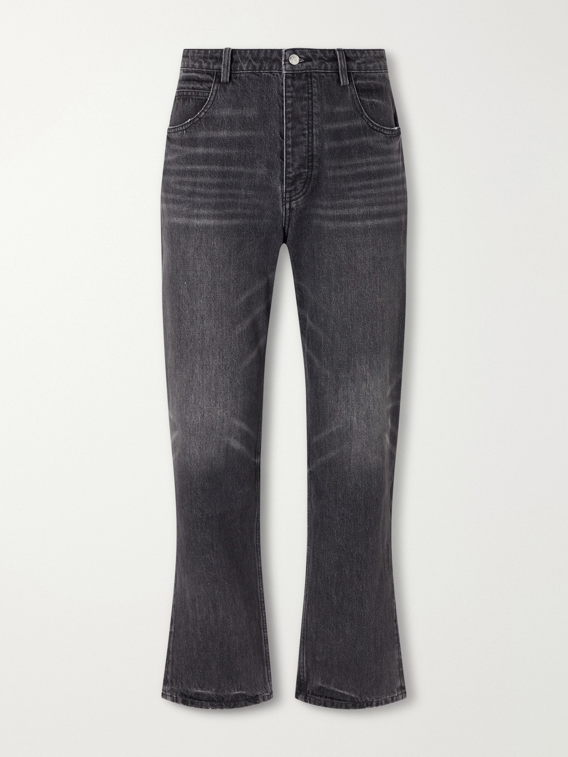 Straight-Leg Cotton-Blend Jeans