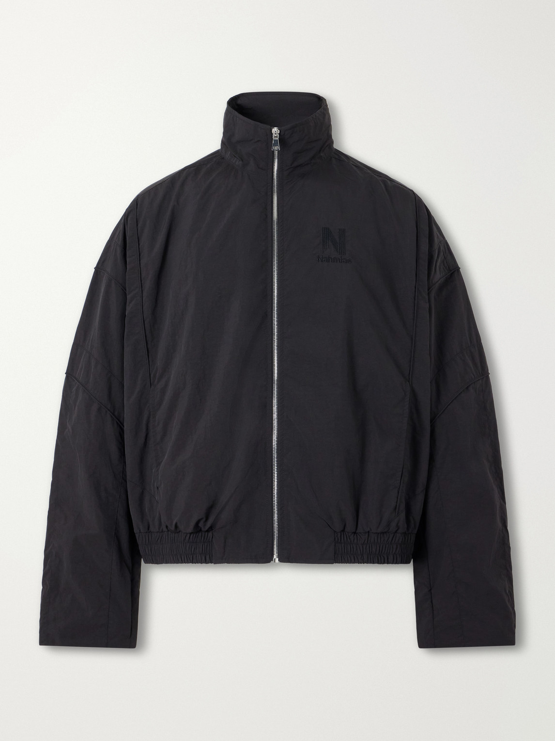 Nahmias Logo-embroidered Shell Jacket In Black