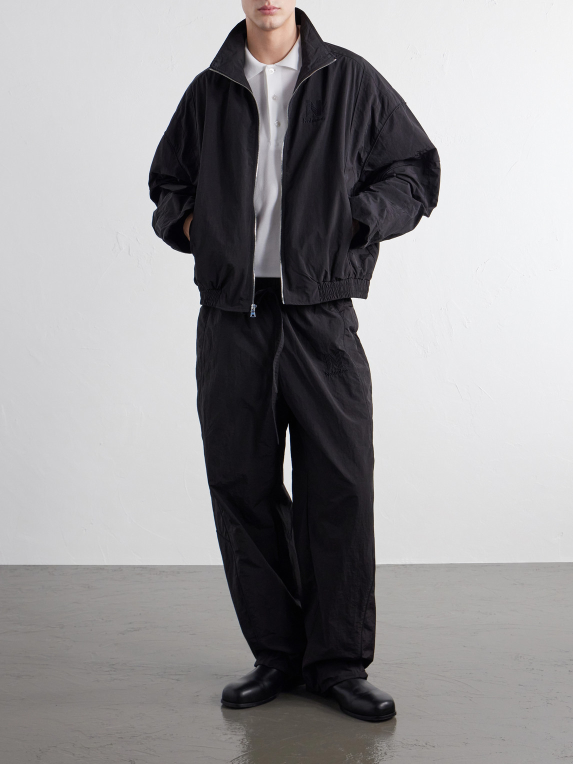 Logo-Embroidered Shell Jacket