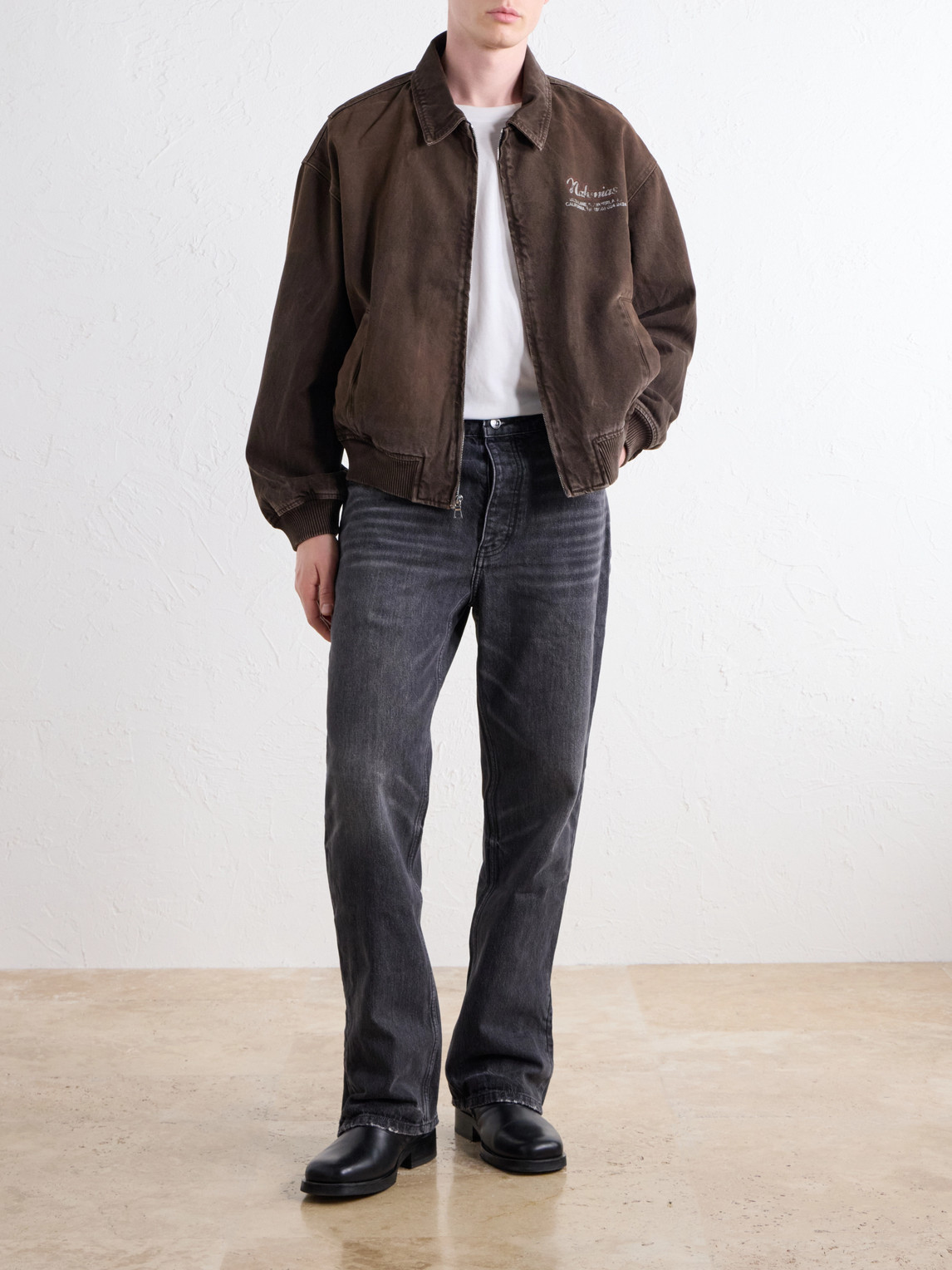 Wipeout Distressed Cotton-Twill Jacket