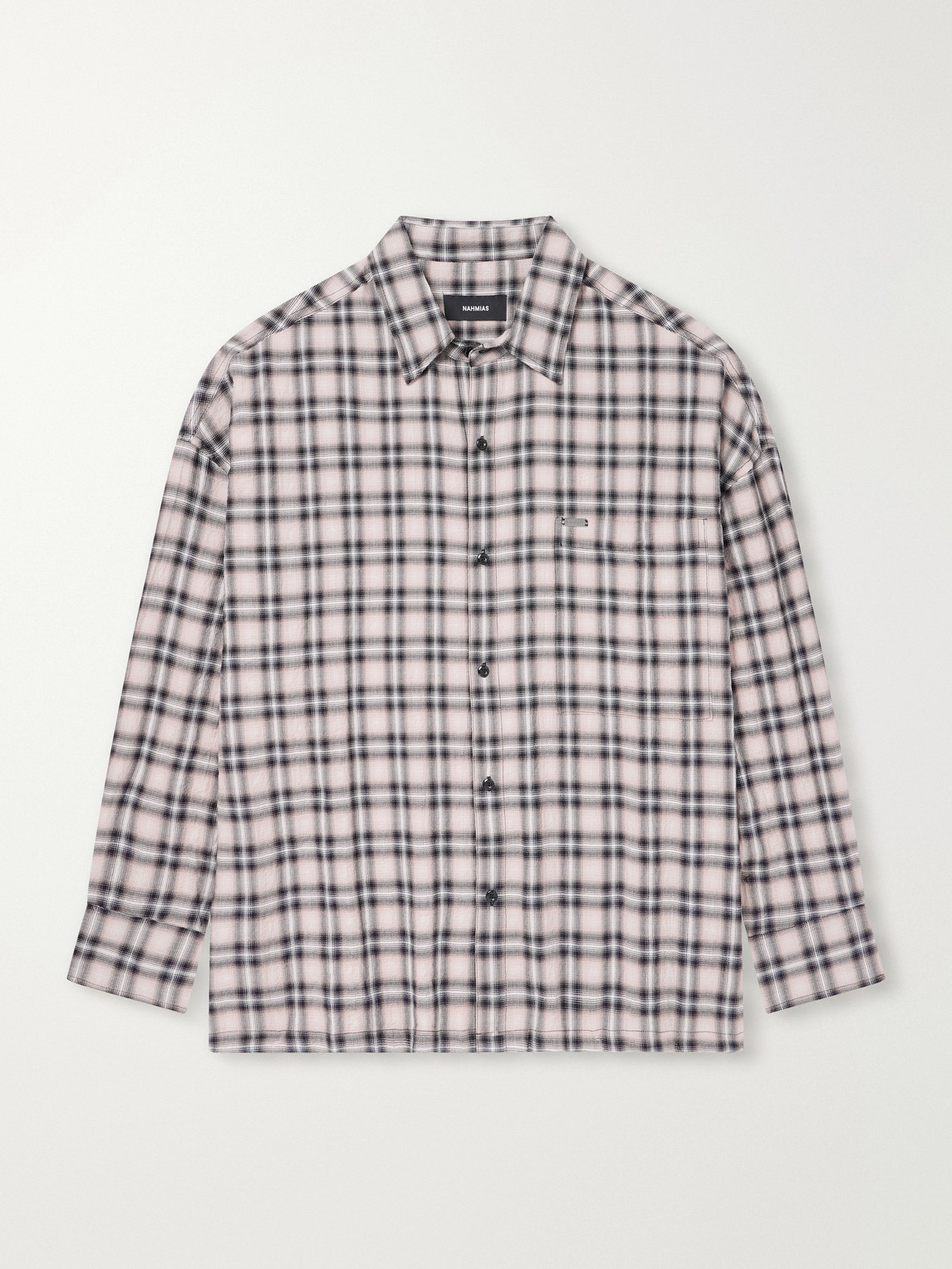 Checked Cotton-Blend Seersucker Shirt