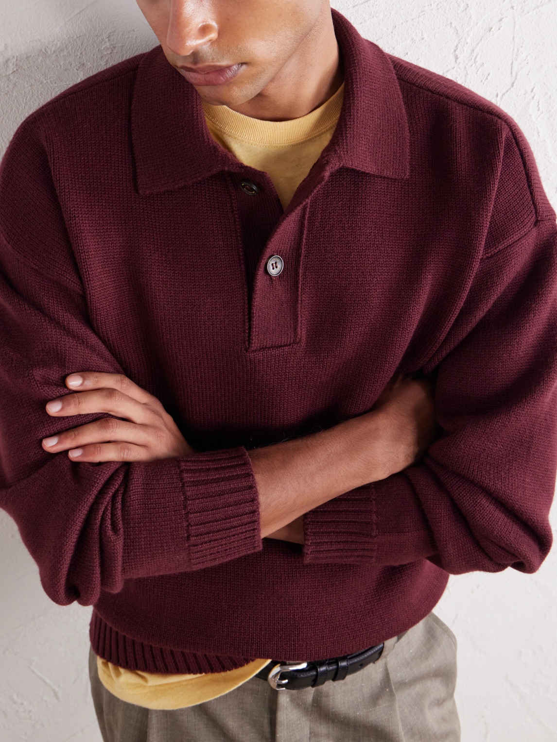 Aimé Leon Dore - Merino Wool Polo Sweater