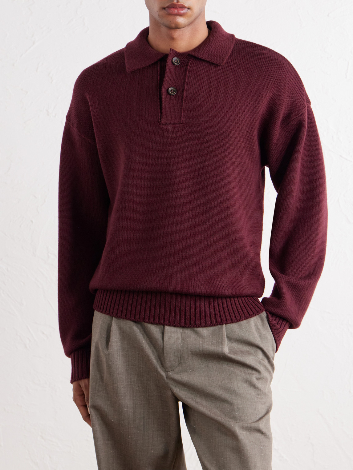 Aimé Leon Dore - Merino Wool Polo Sweater