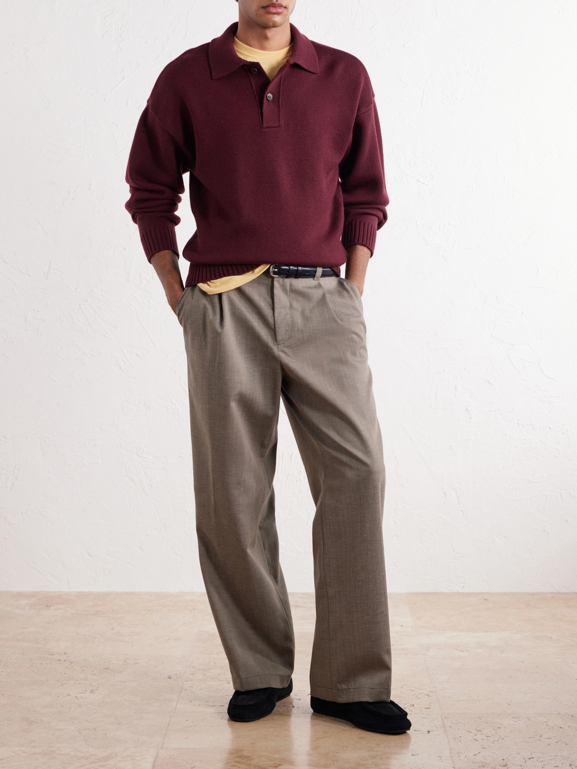 Aimé Leon Dore - Merino Wool Polo Sweater