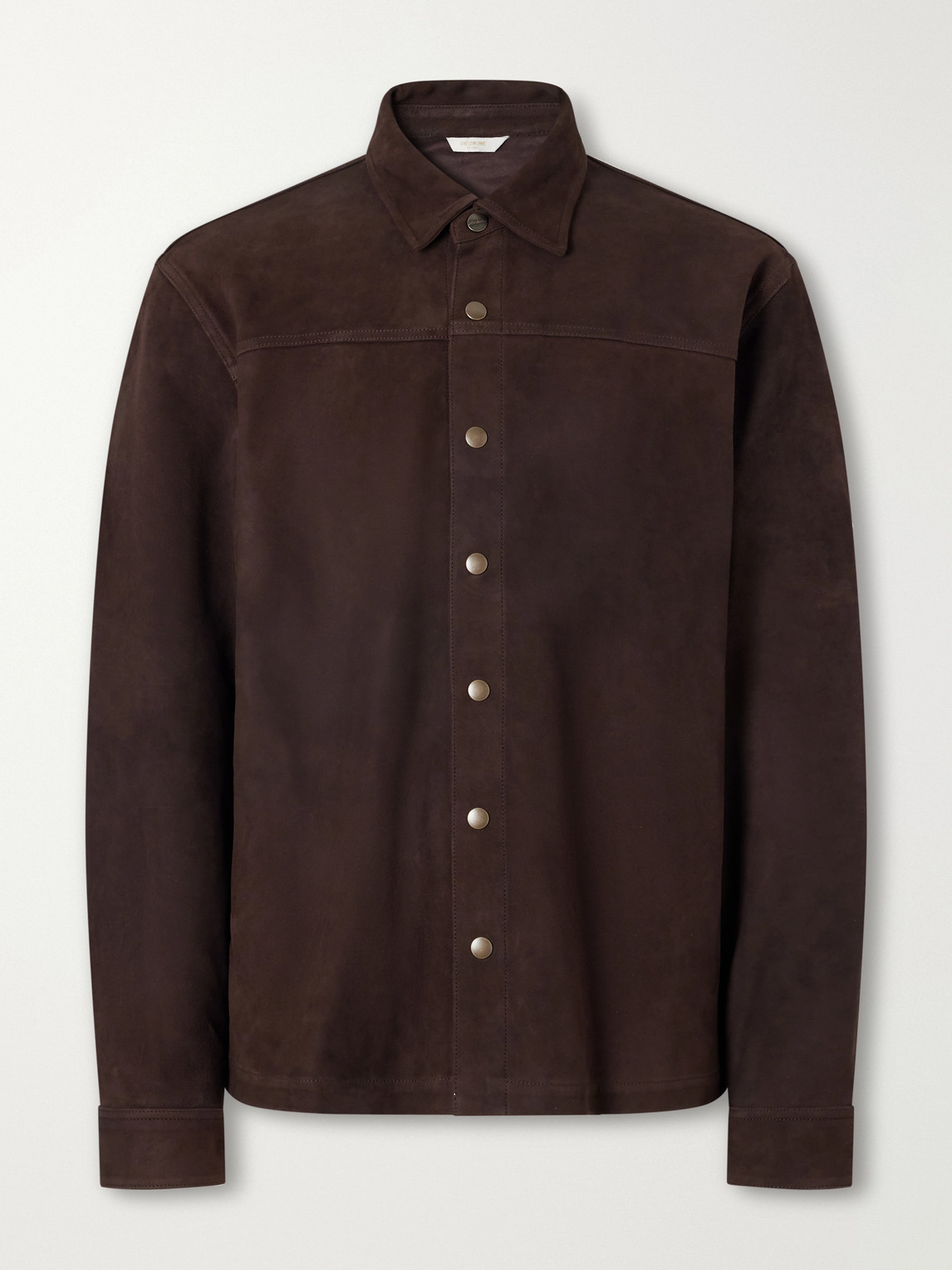 Aimé Leon Dore - Logo-Appliquéd Paneled Suede Overshirt