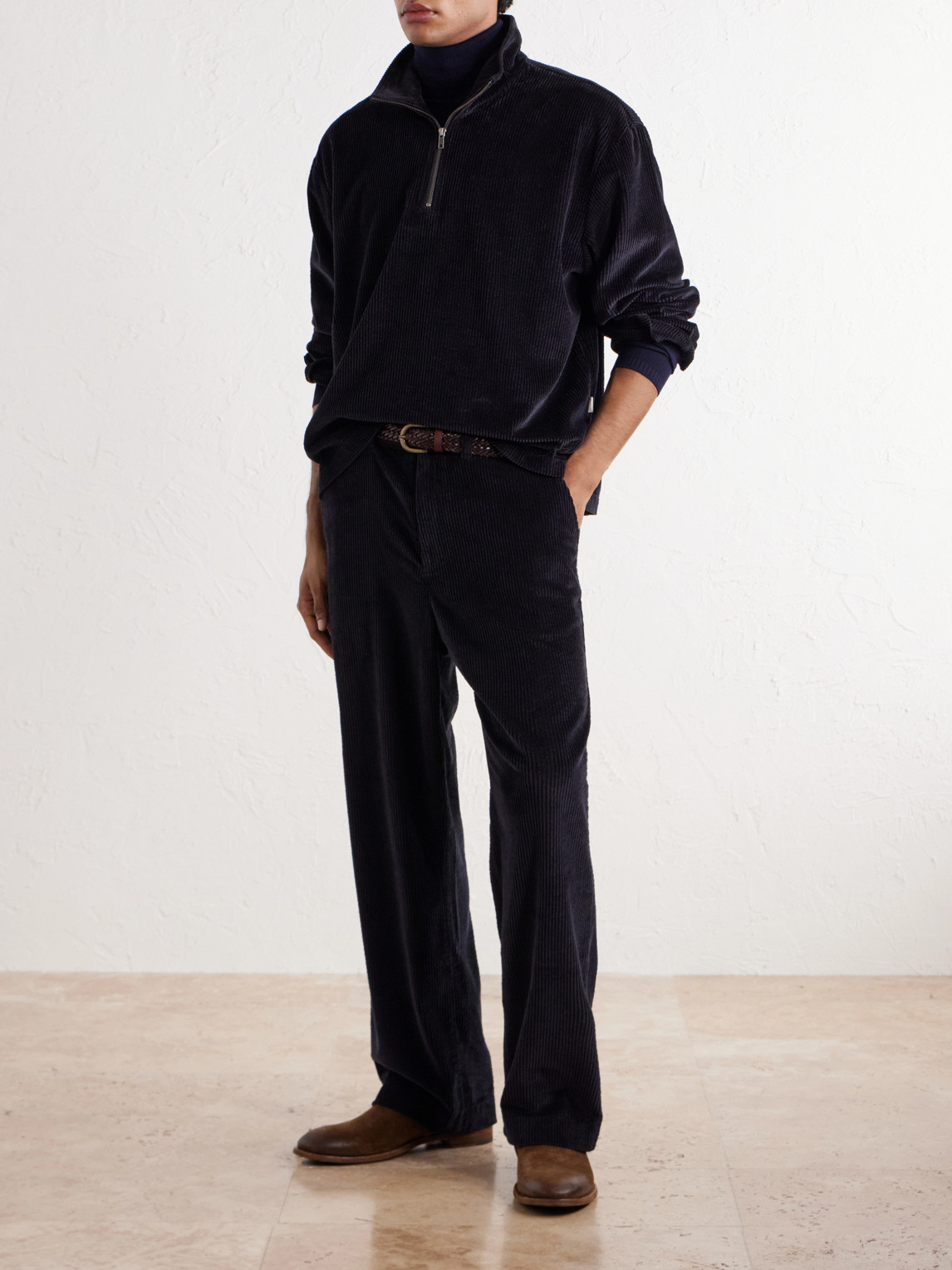 Aimé Leon Dore - Cotton-Corduroy Zip-Up Sweatshirt