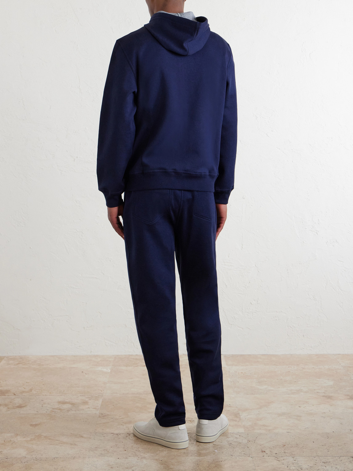 Cotton-Blend Zip-Up Hoodie
