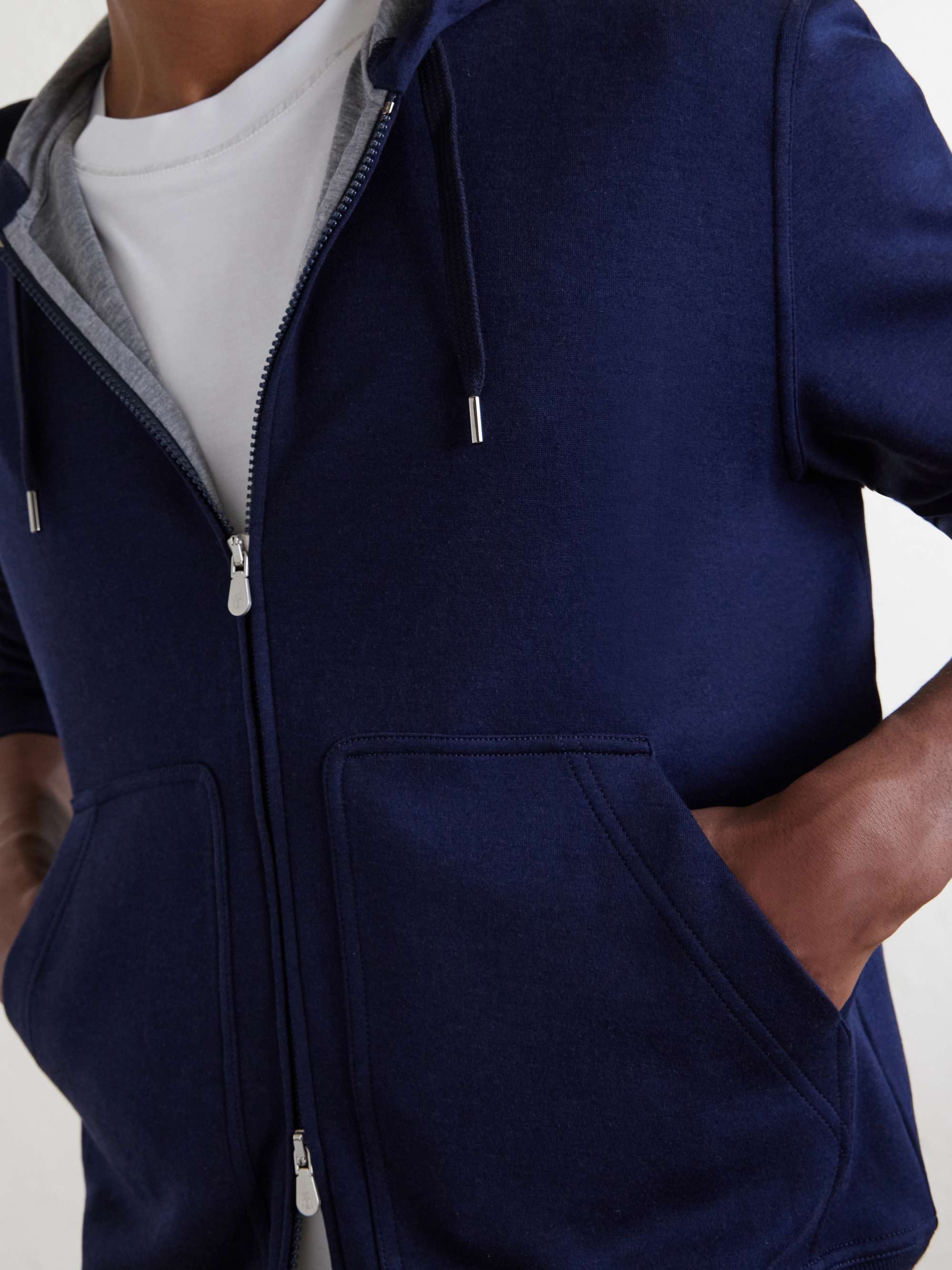 BRUNELLO CUCINELLI Cotton-Blend Zip-Up Hoodie for Men | MR PORTER