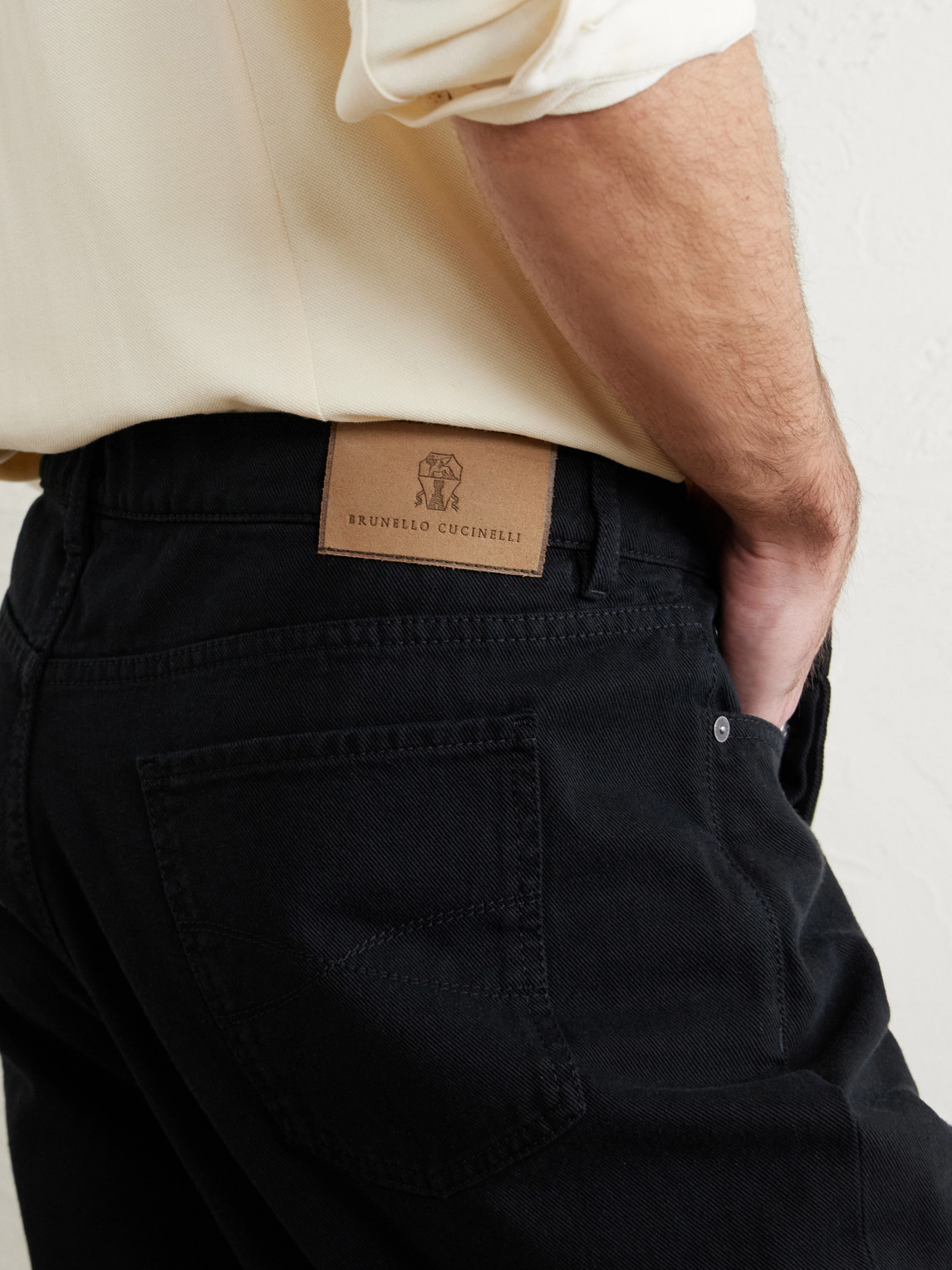 Fit Straight-Leg Logo-Embroidered Jeans Slim