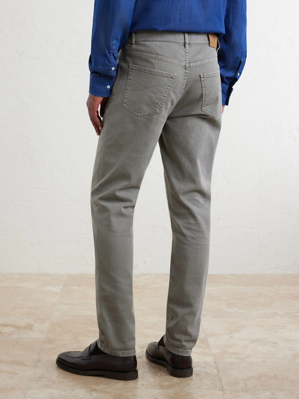 Fit Cotton-Blend Jeans Slim