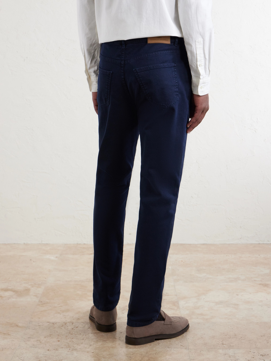 Fit Straight-Leg Logo-Embroidered Jeans Slim