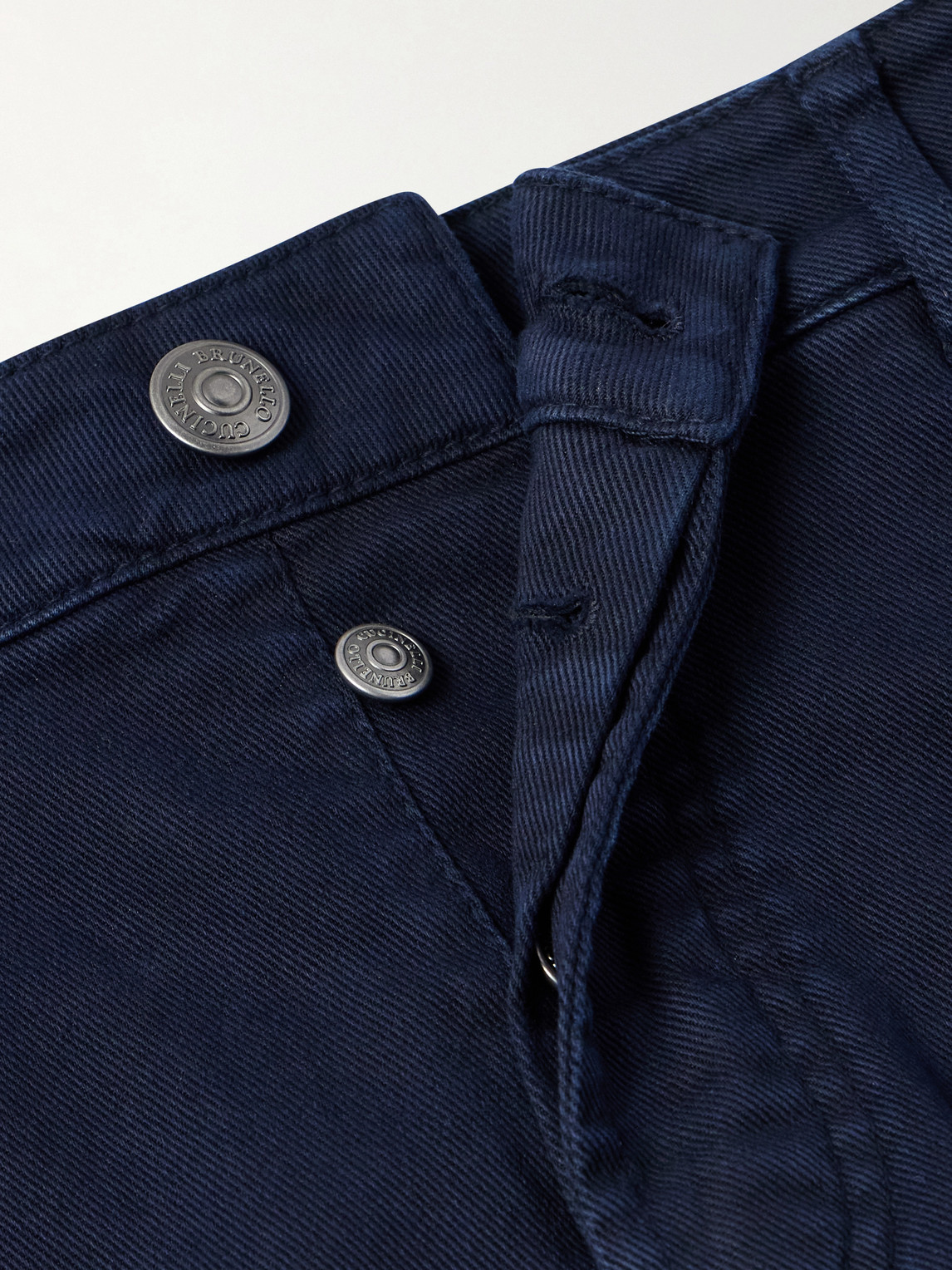 Fit Straight-Leg Logo-Embroidered Jeans Slim