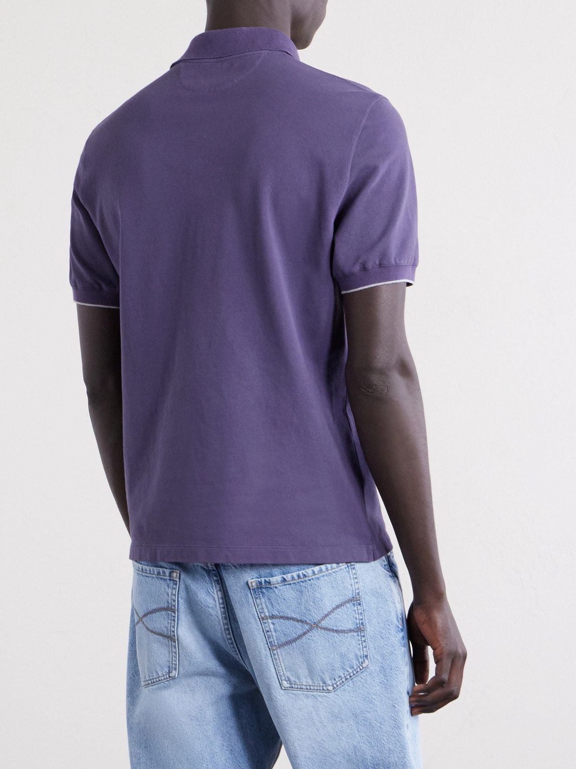 Logo-Print Cotton-Piqué Polo Shirt