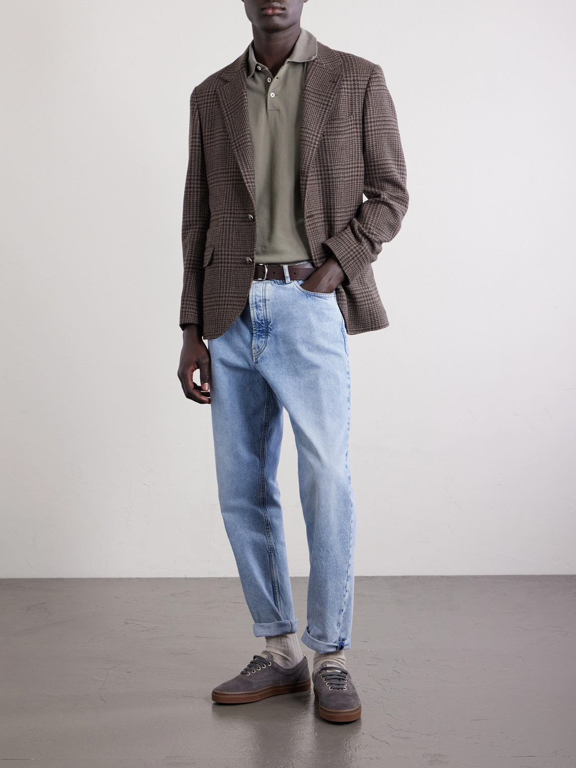 Brunello Cucinelli Logo-Print Cotton-Piqué Polo Shirt - Men | Thumbnail 2 Brunello Cucinelli Logo-Print Cotton-Piqué Polo Shirt - Men | Thumbnail 2