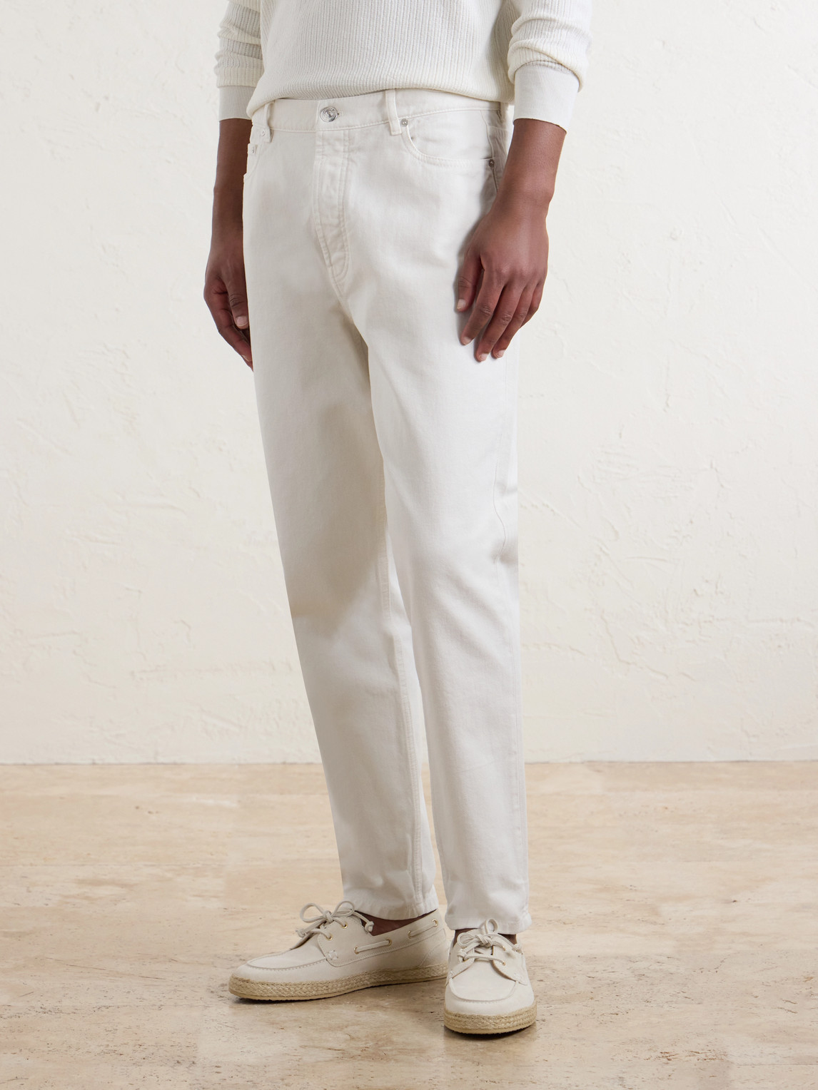 Fit Straight-Leg Logo-Embroidered Jeans Slim