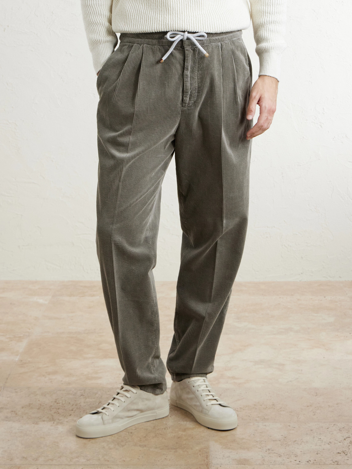 Straight-Leg Cotton- Corduroy