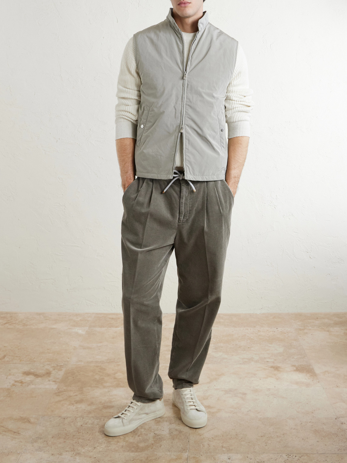 Straight-Leg Cotton- Corduroy