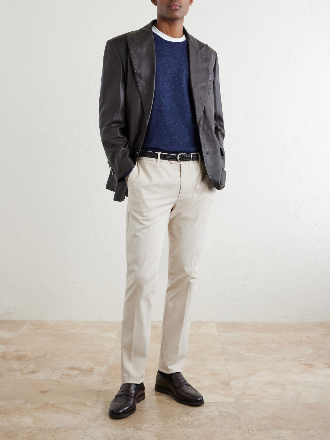 Cashmere, Silk And Linen-Blend Sweater