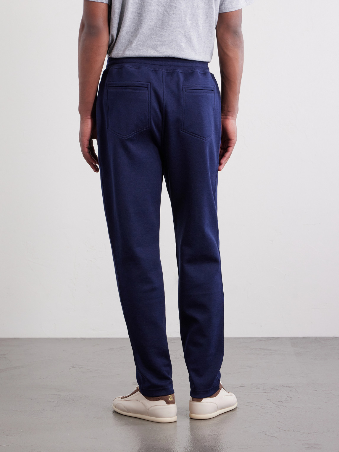 Tapered Cotton, Cashmere And Silk-Blend Jersey Sweatpants