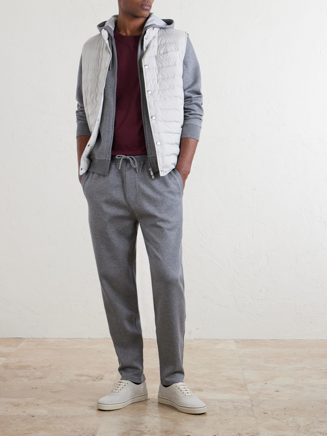 Tapered Cotton, Cashmere And Silk-Blend Jersey Sweatpants
