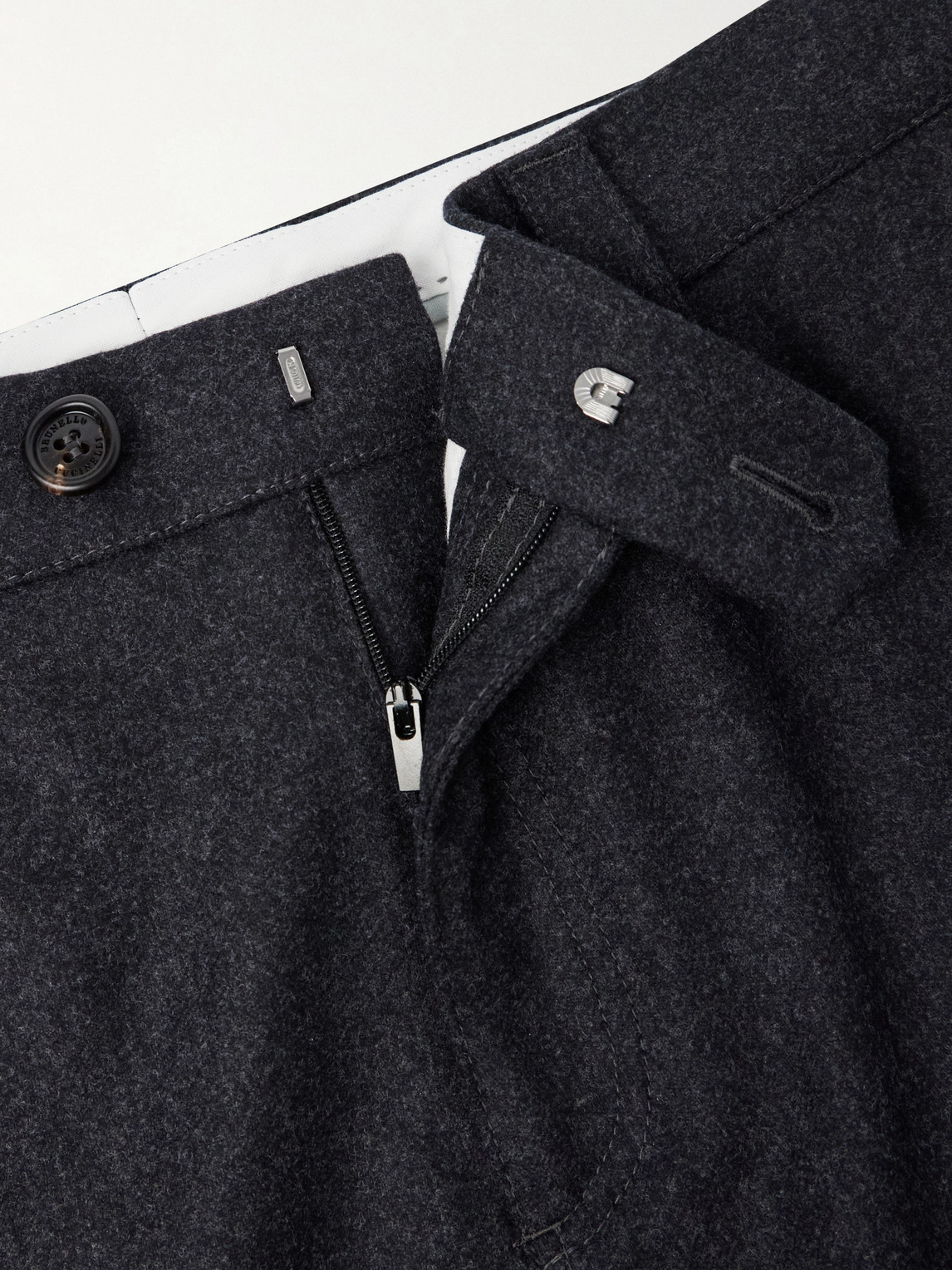 Tapered Virgin Wool Cargo Trousers