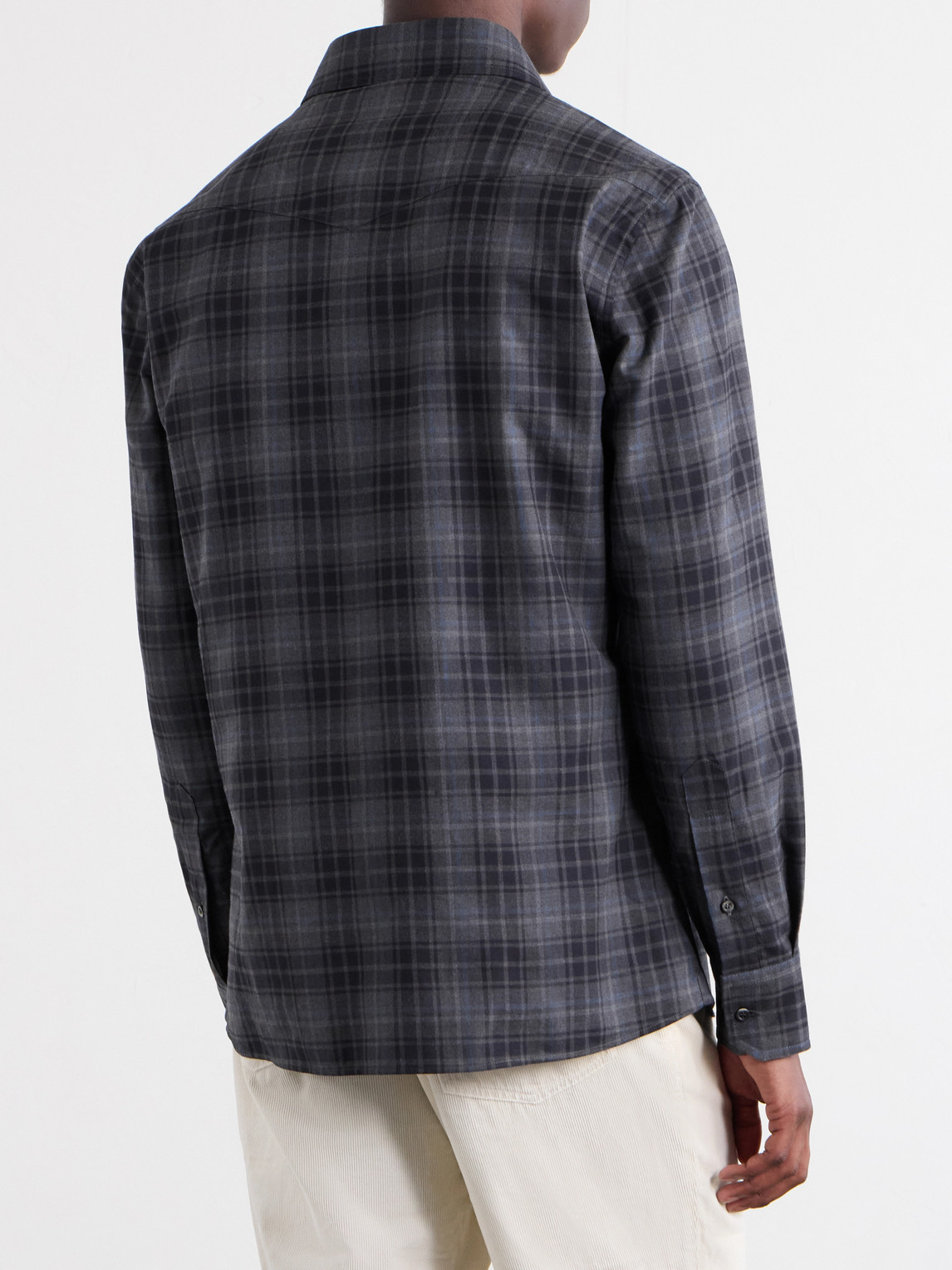 Cotton-Flannel Shirt Checked
