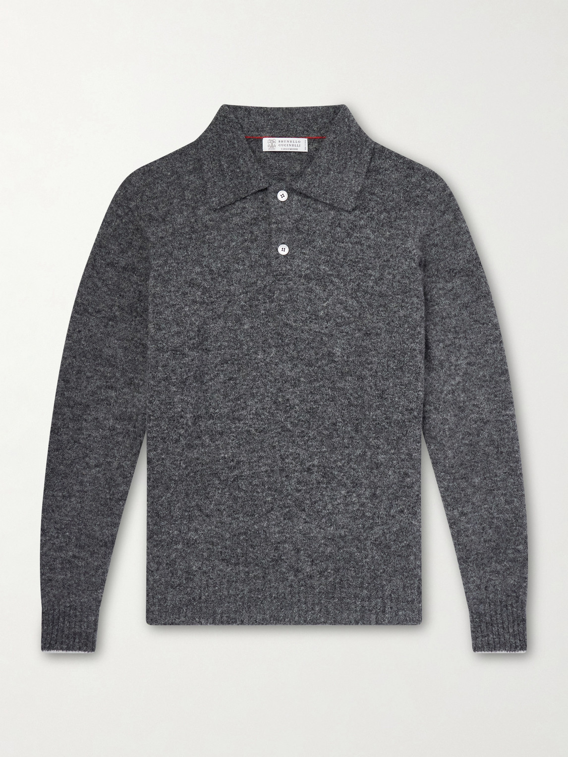 Brunello Cucinelli Alpaca-Blend Polo Sweater - Men