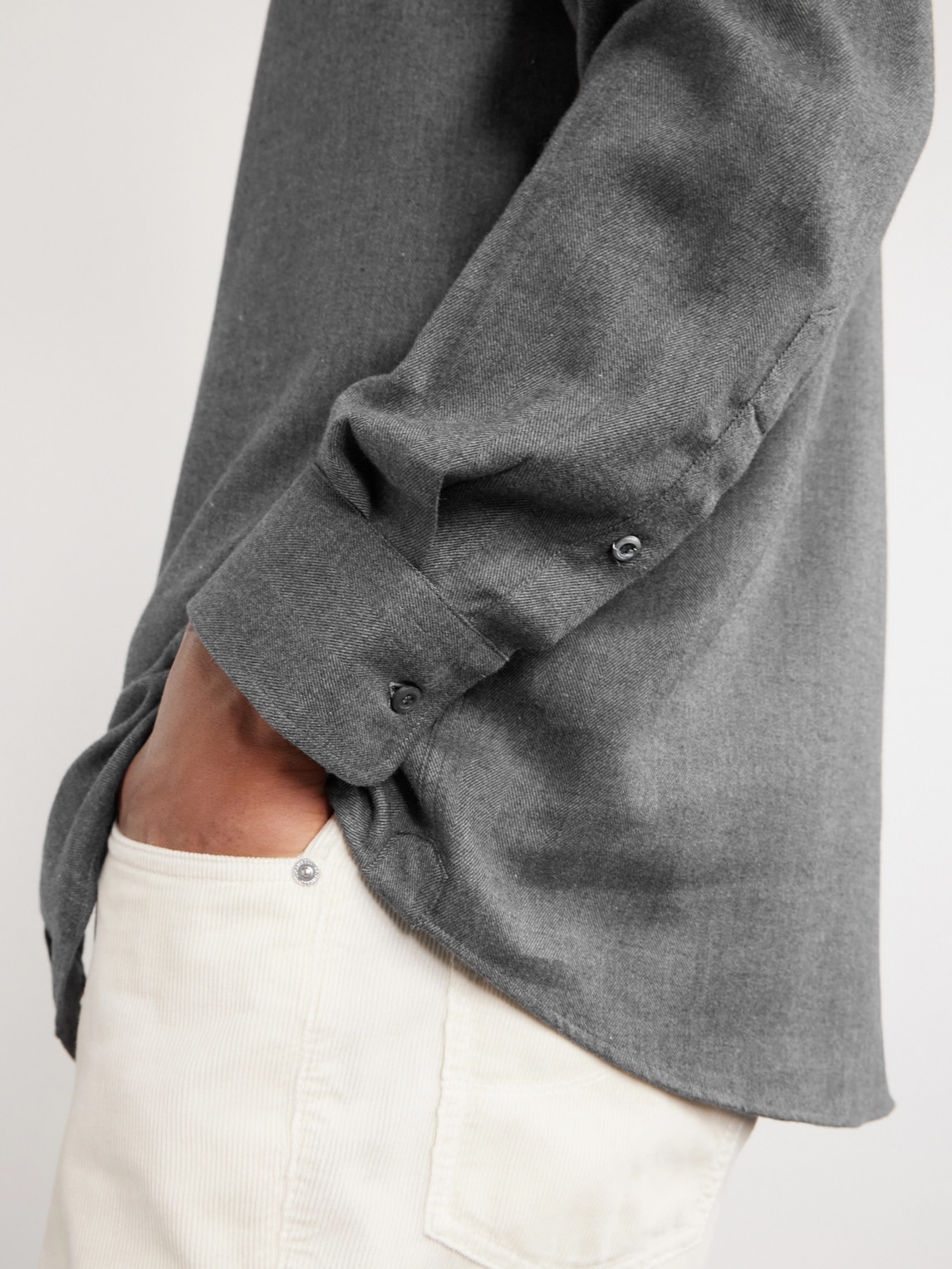 Herringbone Cotton And Lyocell-Blend Shirt