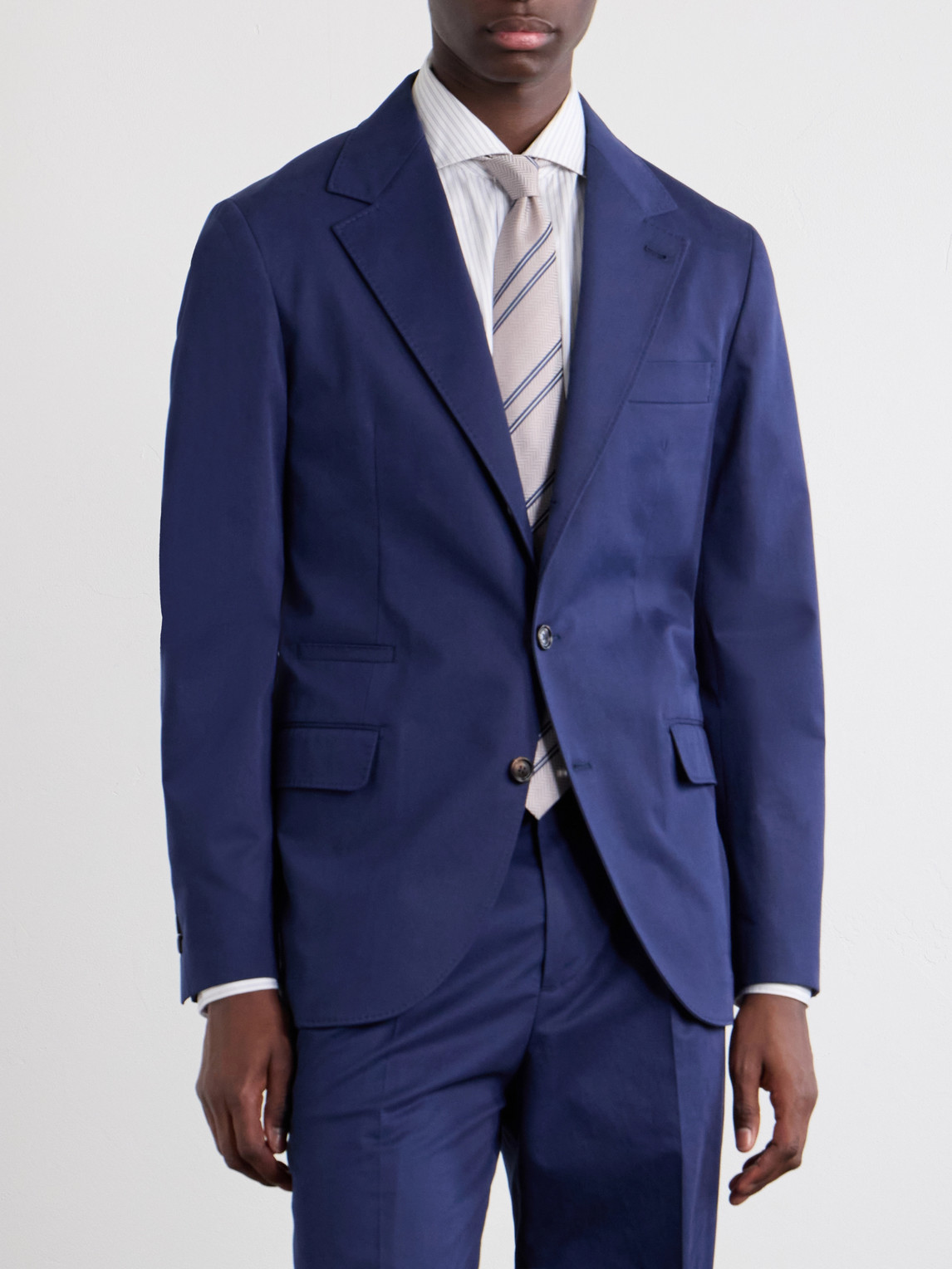 Cotton-Blend Suit Jacket