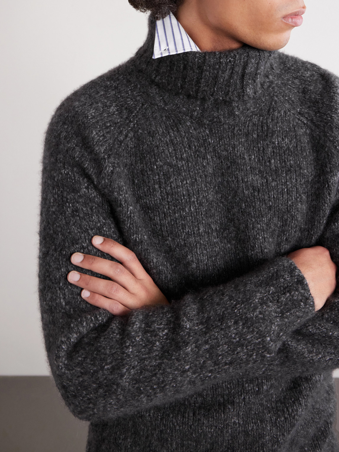 Cashmere And Silk-Blend Rollneck Sweater