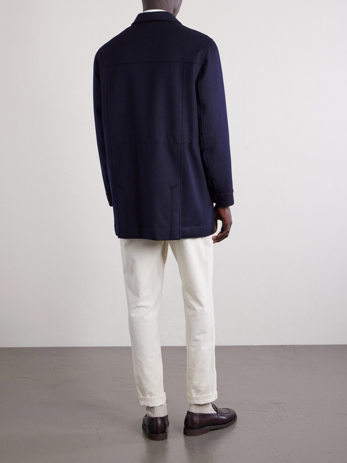  Brunello Cucinelli - Padded Cashmere Jacket - Men - Blue - It 46 