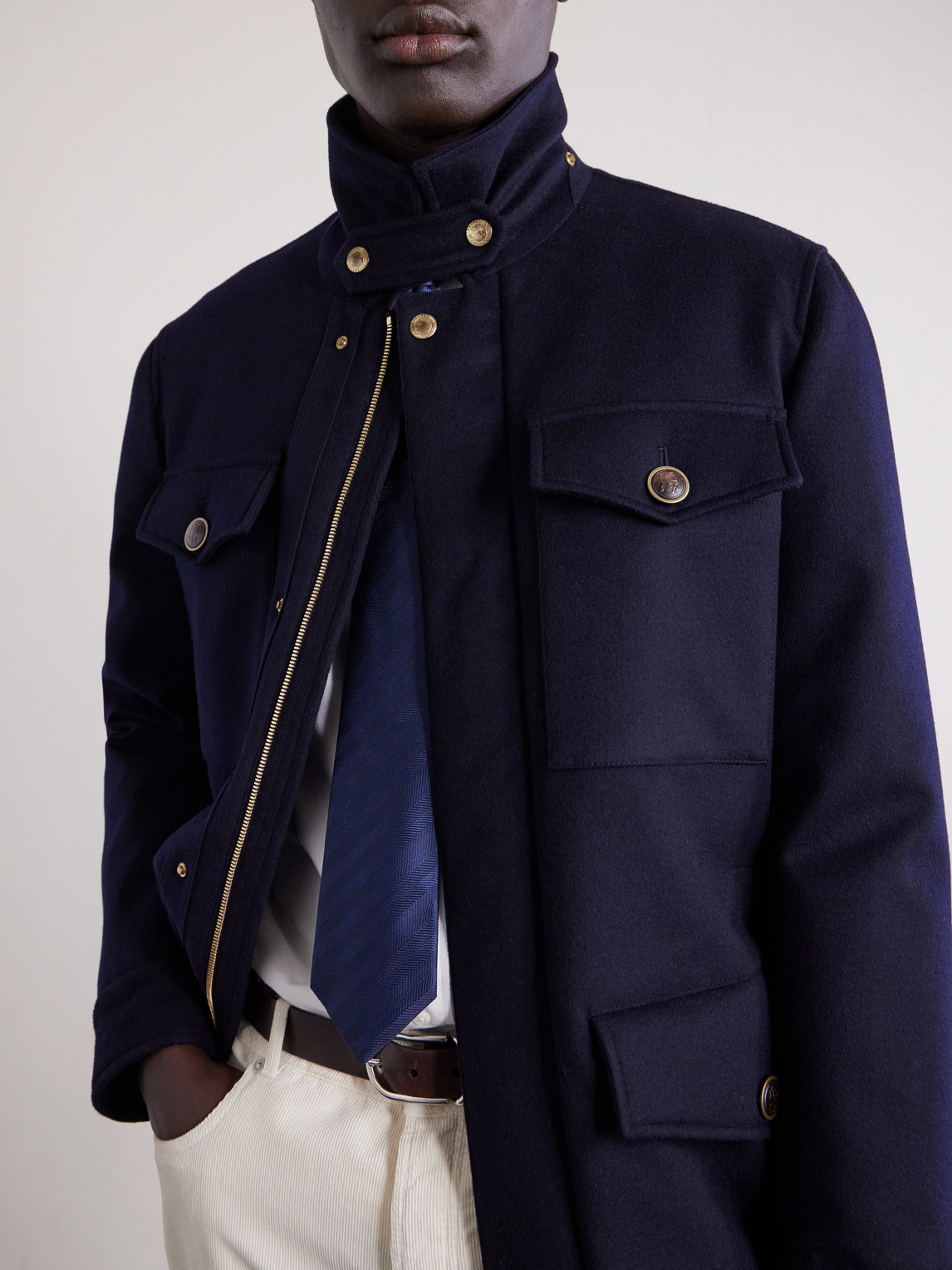Padded Cashmere Jacket