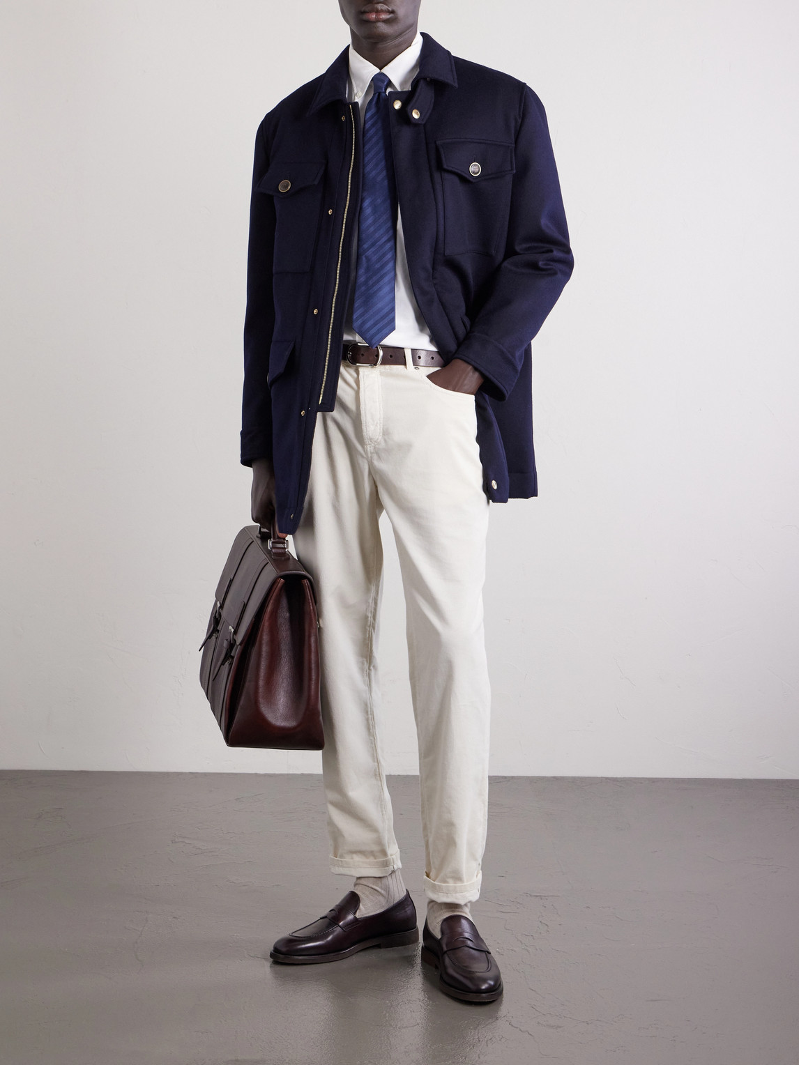 Padded Cashmere Jacket