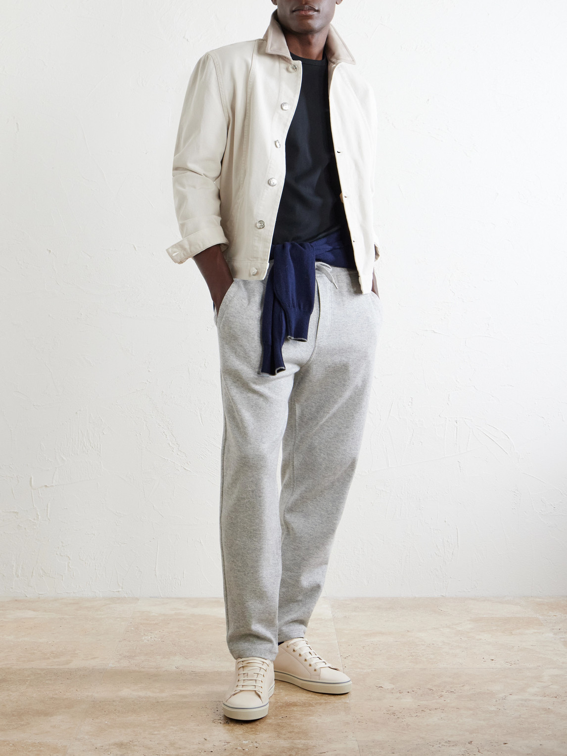 Brunello Cucinelli Tapered Cashmere-Blend Sweatpants - Men | Thumbnail 2 Brunello Cucinelli Tapered Cashmere-Blend Sweatpants - Men | Thumbnail 2