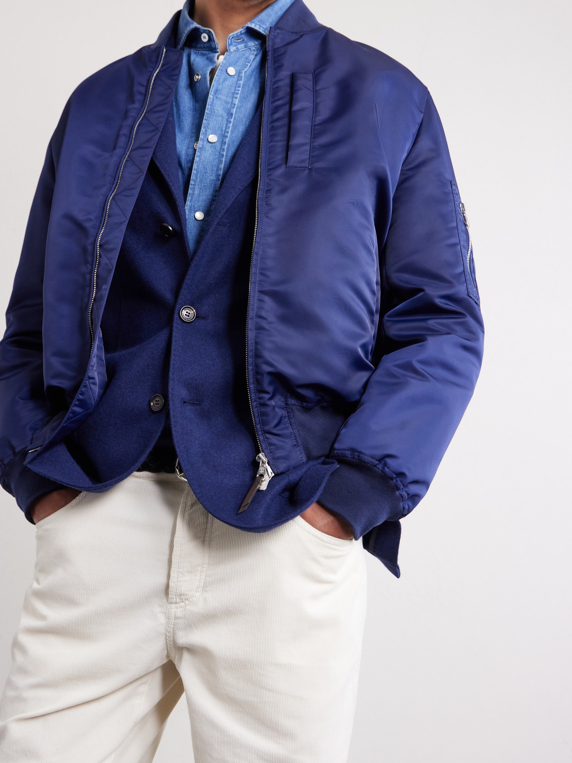 Padded Shell Bomber Jacket