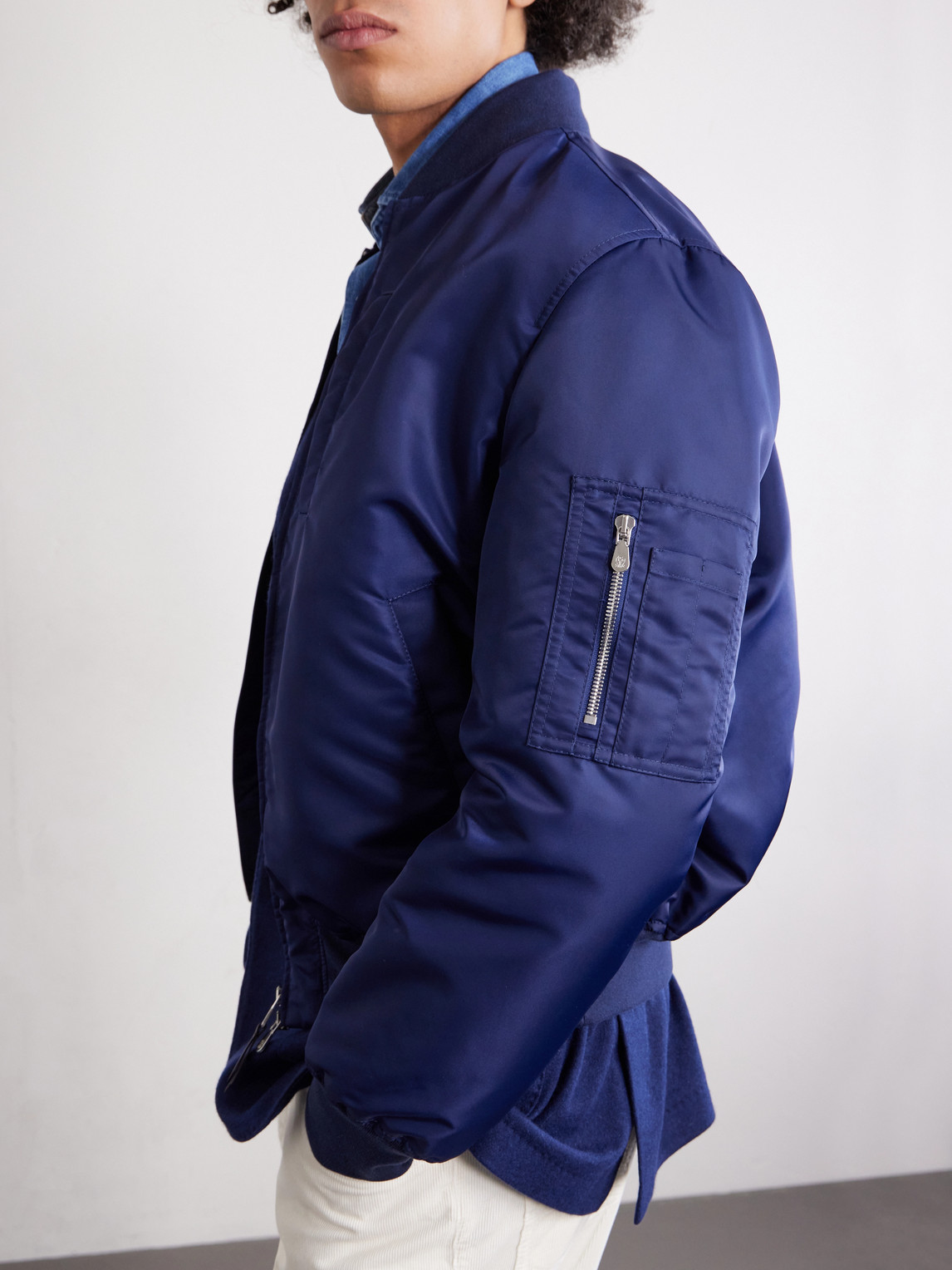 Padded Shell Bomber Jacket