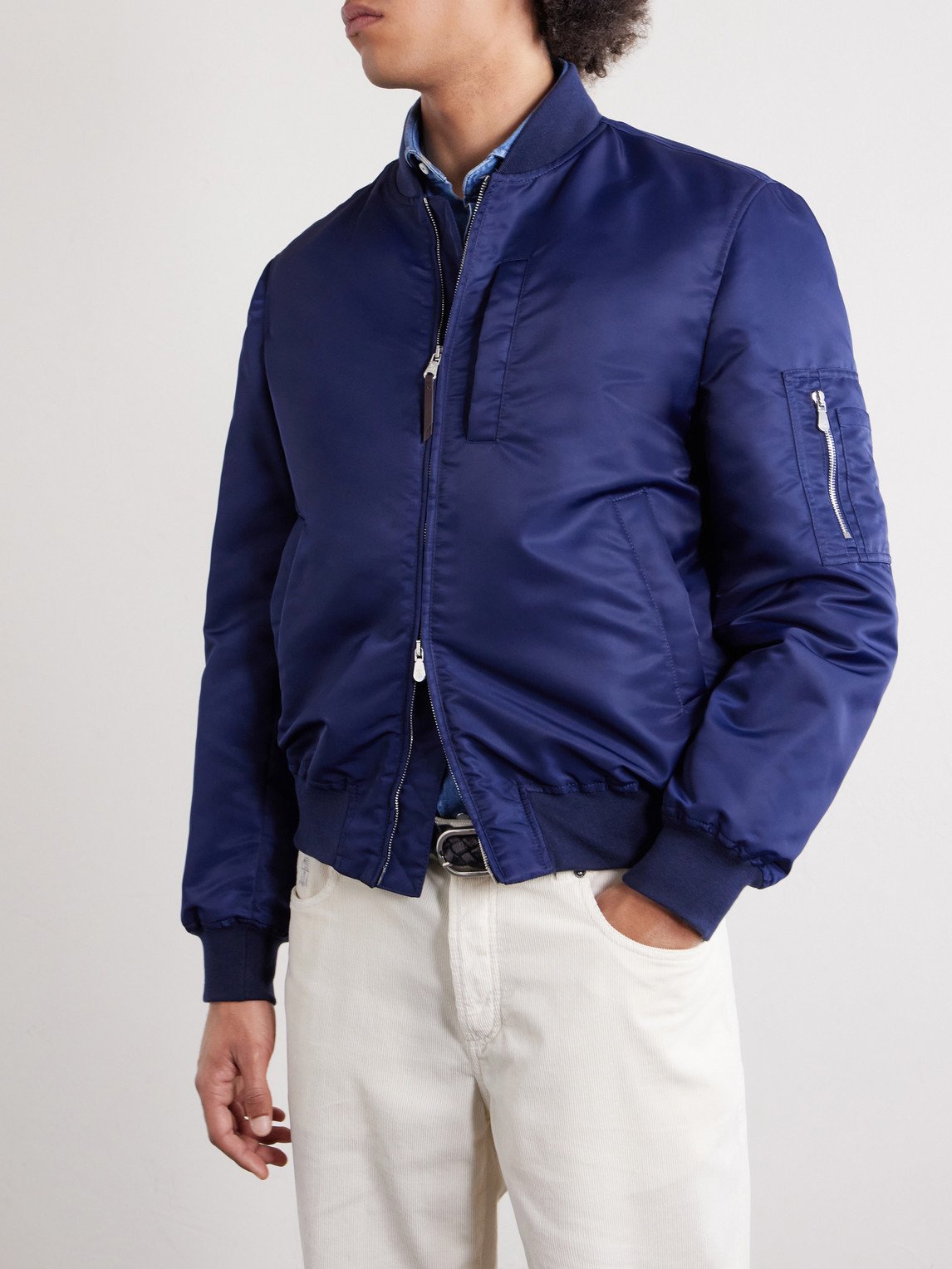 Padded Shell Bomber Jacket