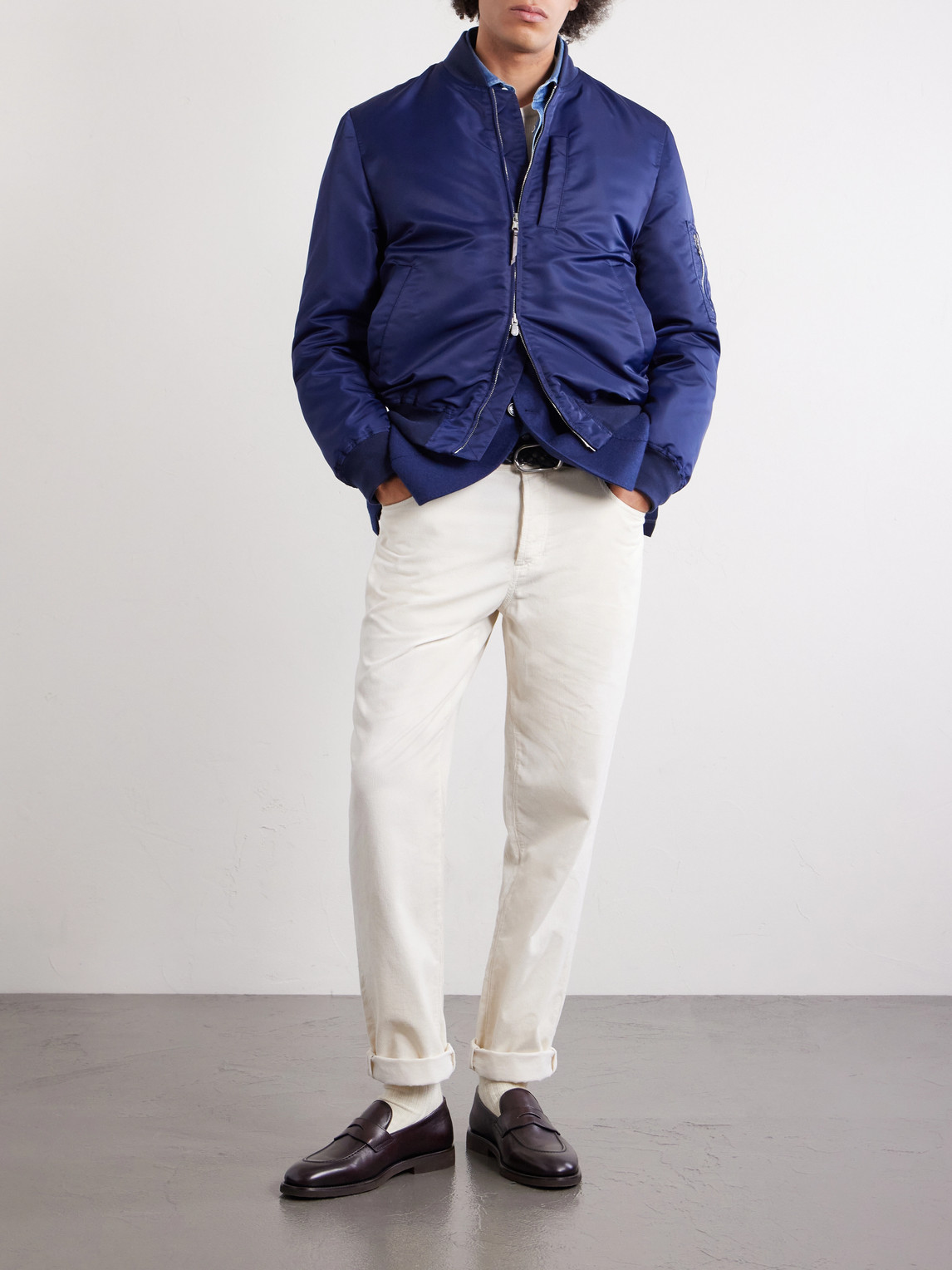 Padded Shell Bomber Jacket