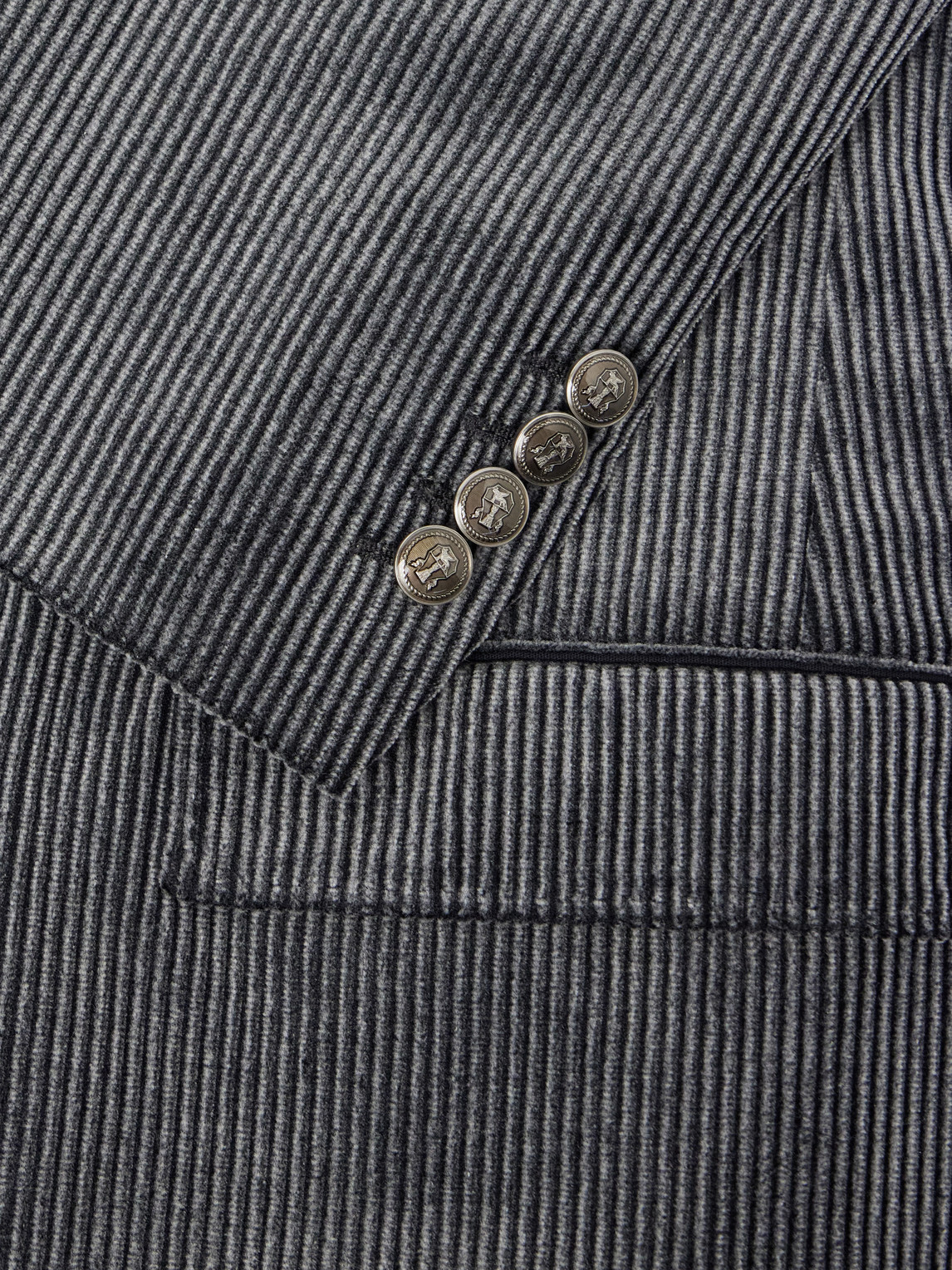Slim-Fit Double-Breasted Cotton-Corduroy Suit Jacket