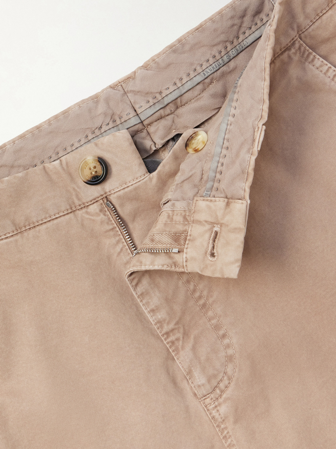 Straight-Leg Cotton Trousres