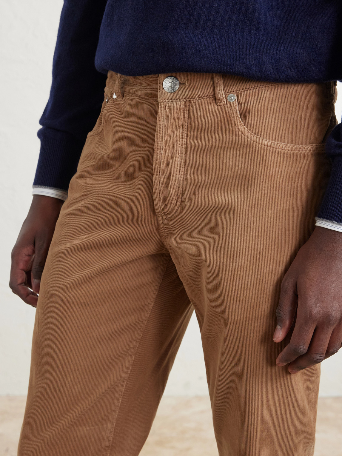 Straight-Leg Cotton- Corduroy