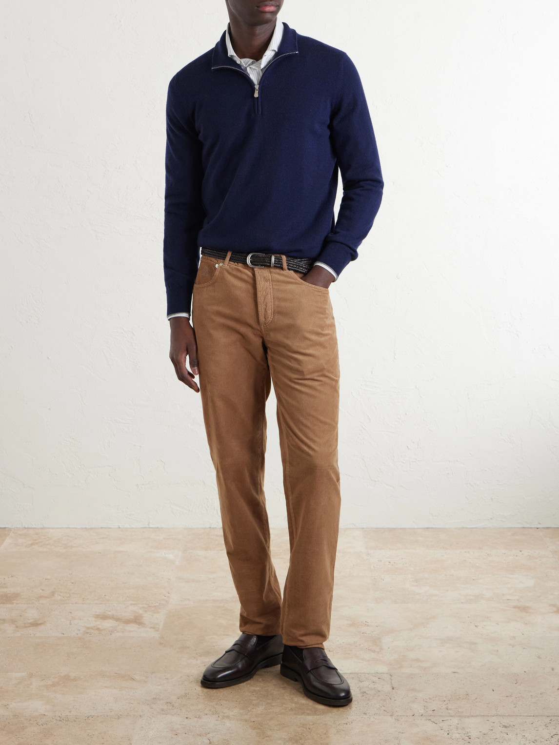 Straight-Leg Cotton- Corduroy