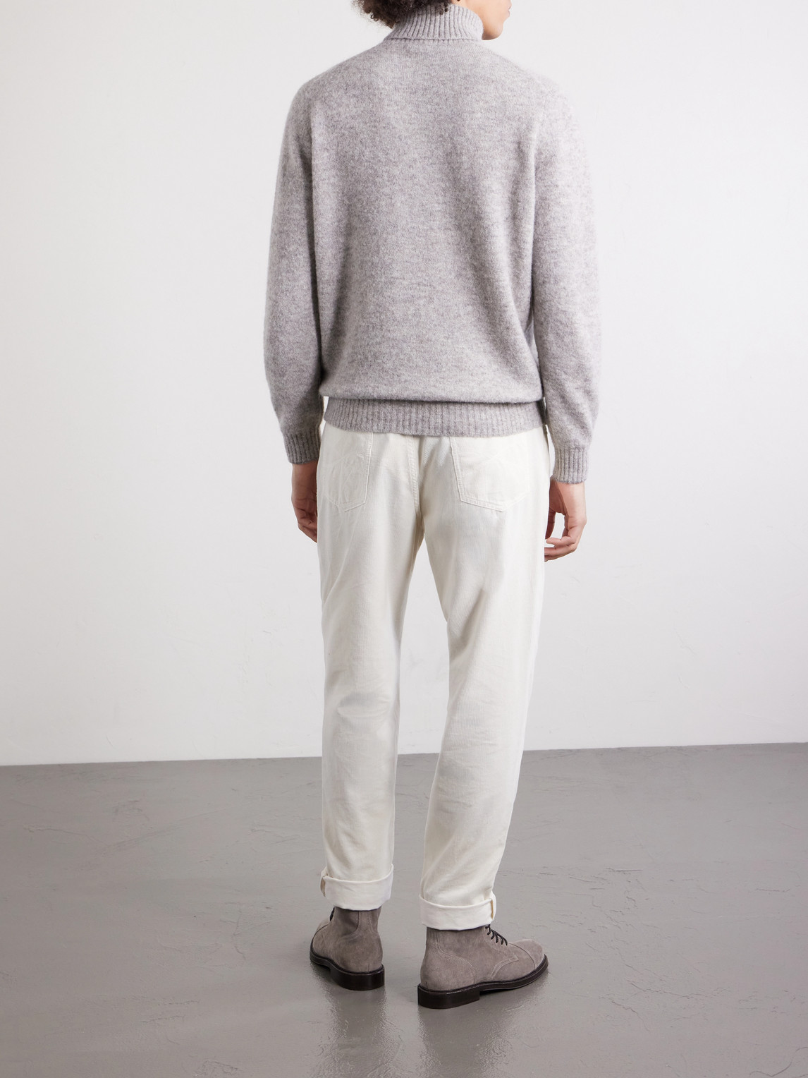  Brunello Cucinelli - Alpaca-blend Rollneck Sweater - Men - Neutrals - It 48 