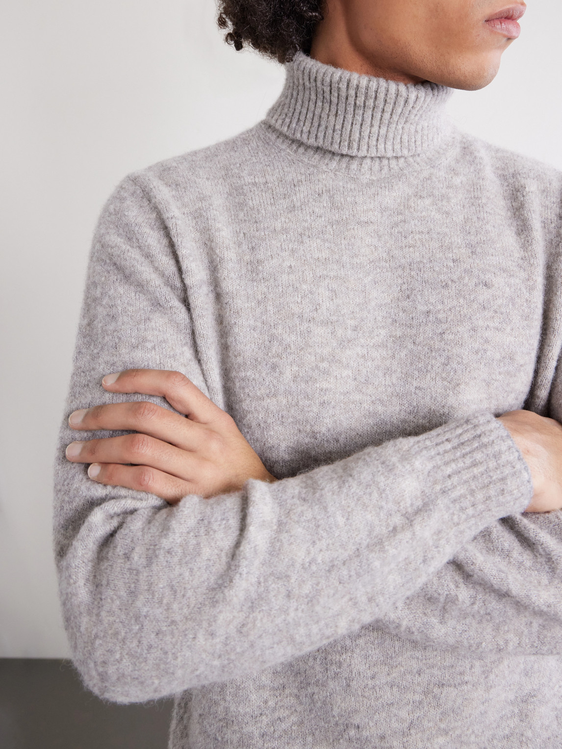 Alpaca-Blend Rollneck Sweater