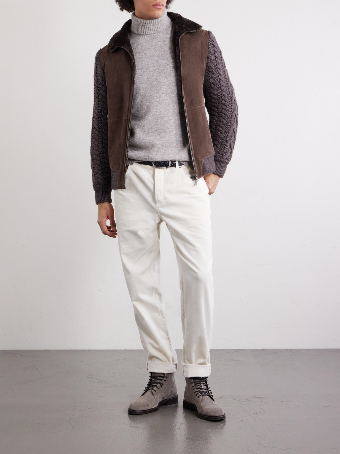 Alpaca-Blend Rollneck Sweater