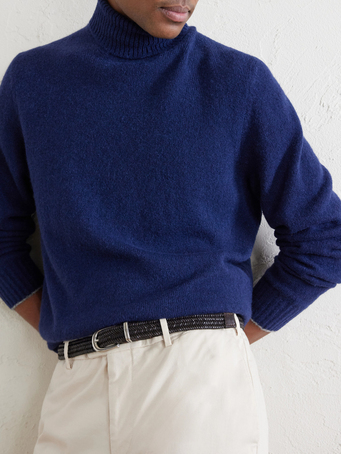 Alpaca-Blend Rollneck Sweater