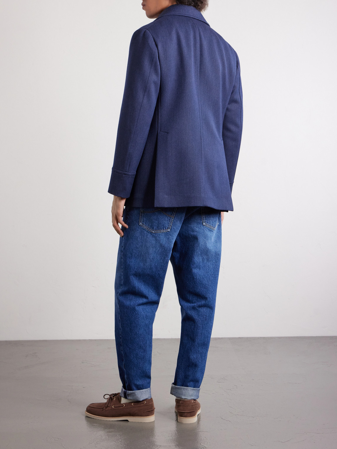 Double-Breasted Wool And Silk-Blend Coat