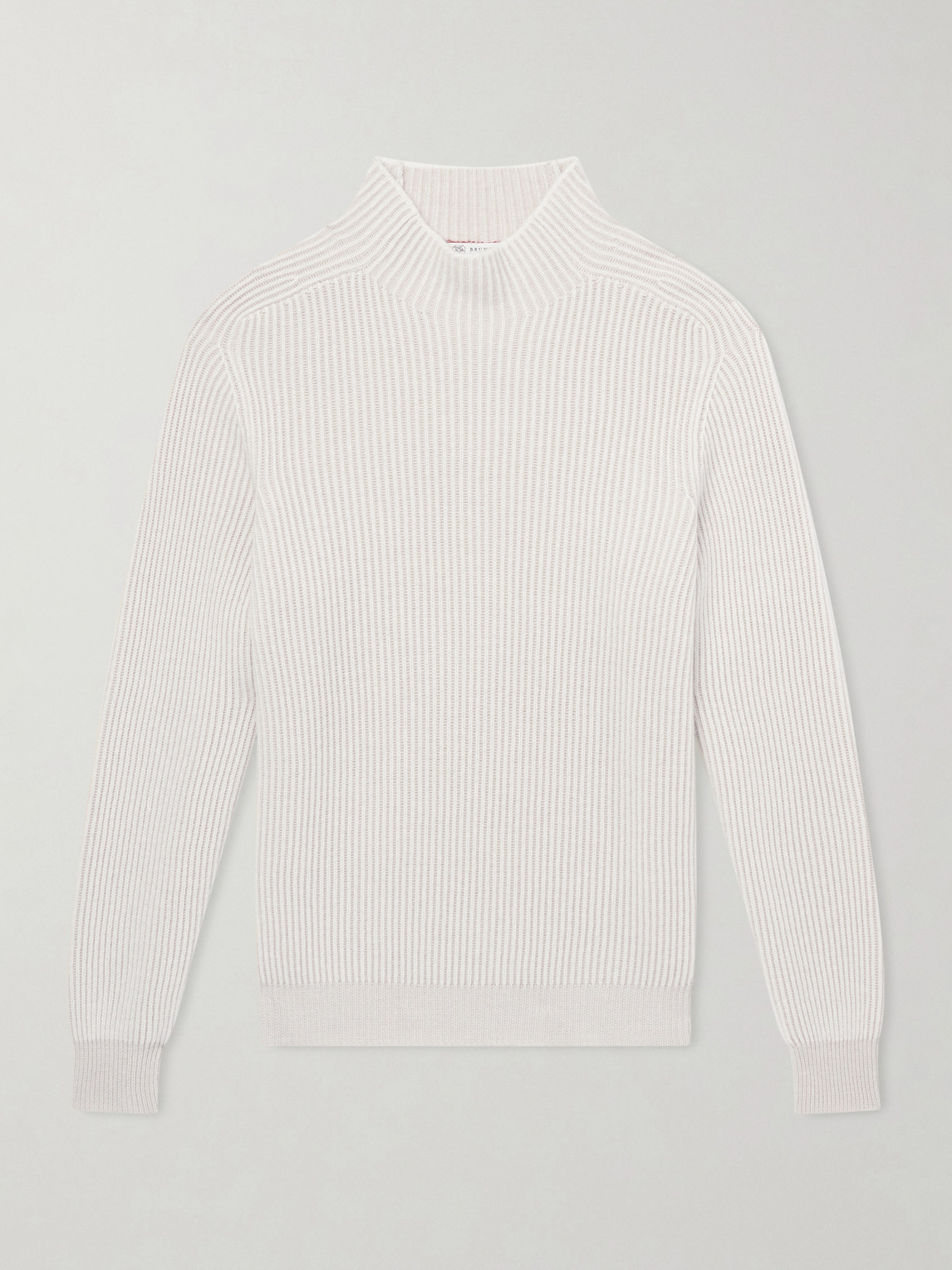 Brunello Cucinelli Ribbed Cashmere Rollneck Sweater - Men